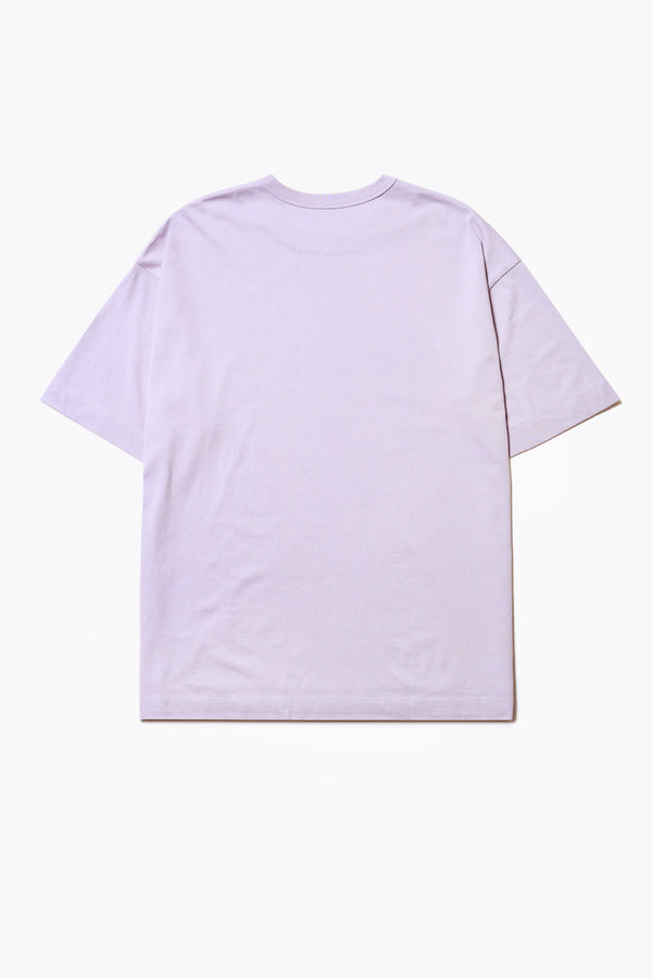 Monolith Unisex T-Shirt Lilac. Oversized Relaxed fit. Available in 6 sizes. 