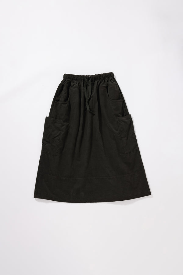 Fleeting Cord Skirt Brown