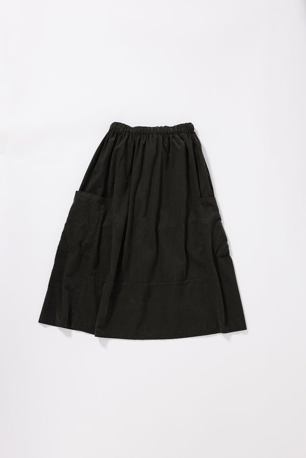 Fleeting Cord Skirt Brown