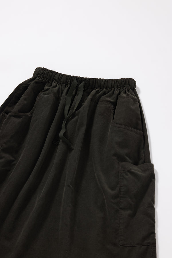 Fleeting Cord Skirt Brown