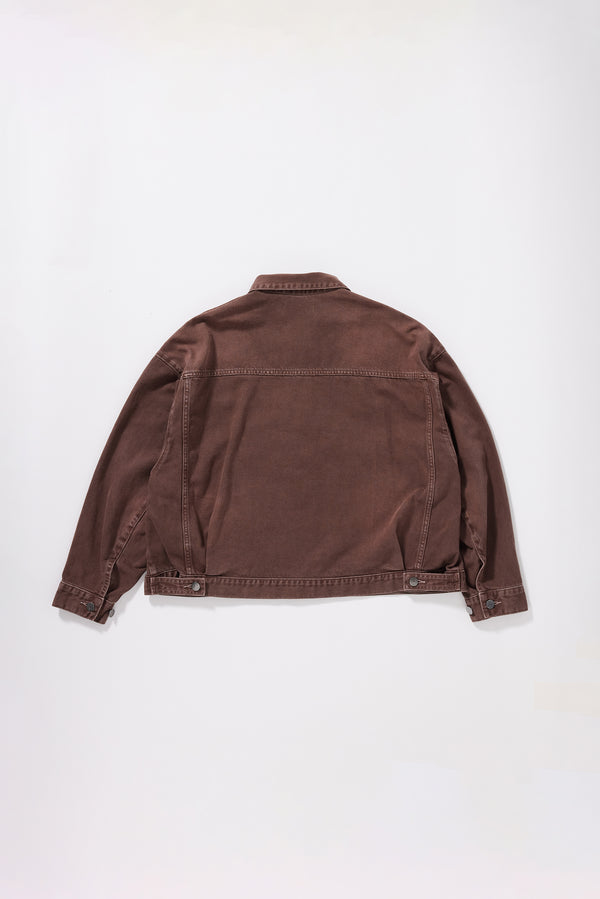 Halt Denim Jacket Brown Fade