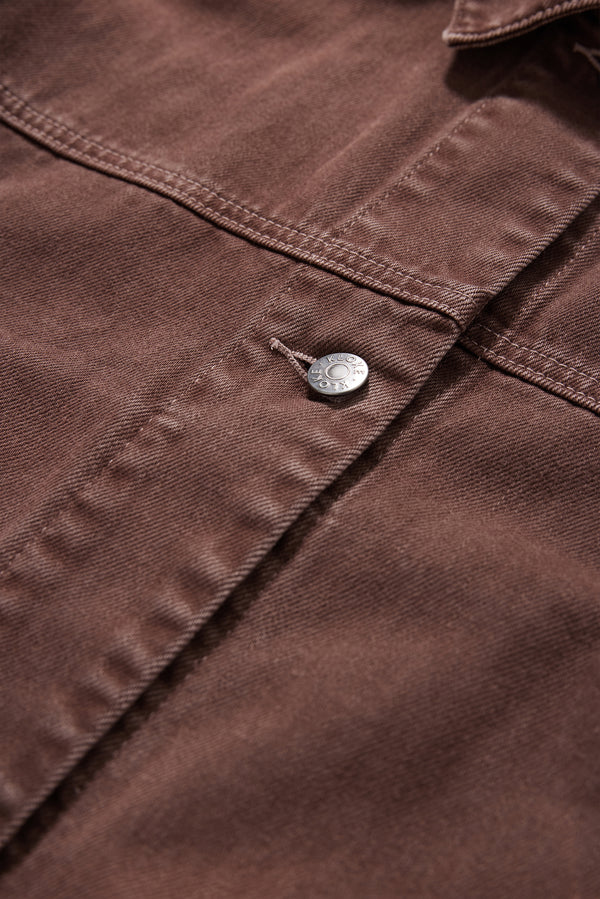 Halt Denim Jacket Brown Fade