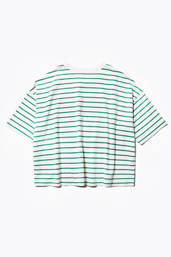 Obelisk Tee Green Stripe