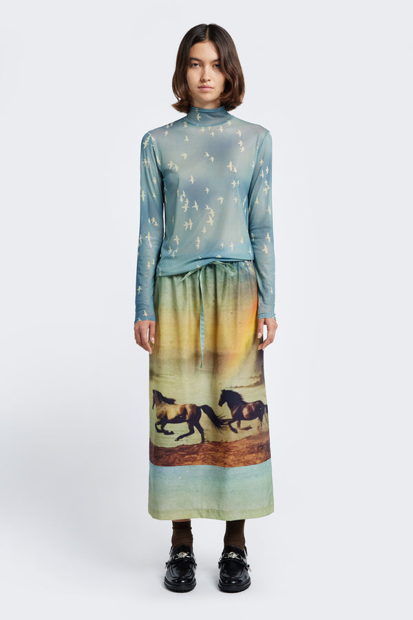 Outpost Skirt Cosmic Print