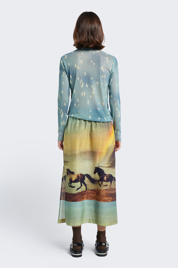 Outpost Skirt Cosmic Print