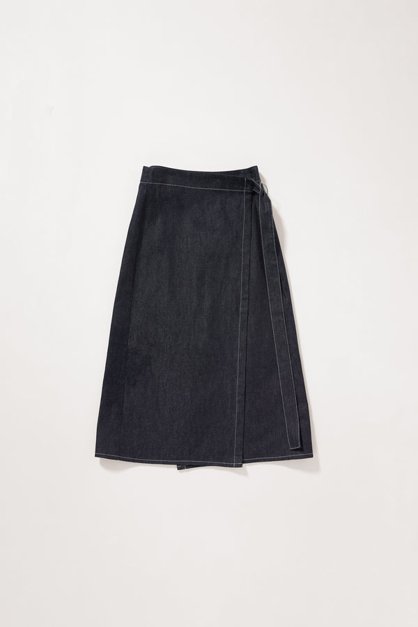 Vital Denim Skirt Dark Indigo