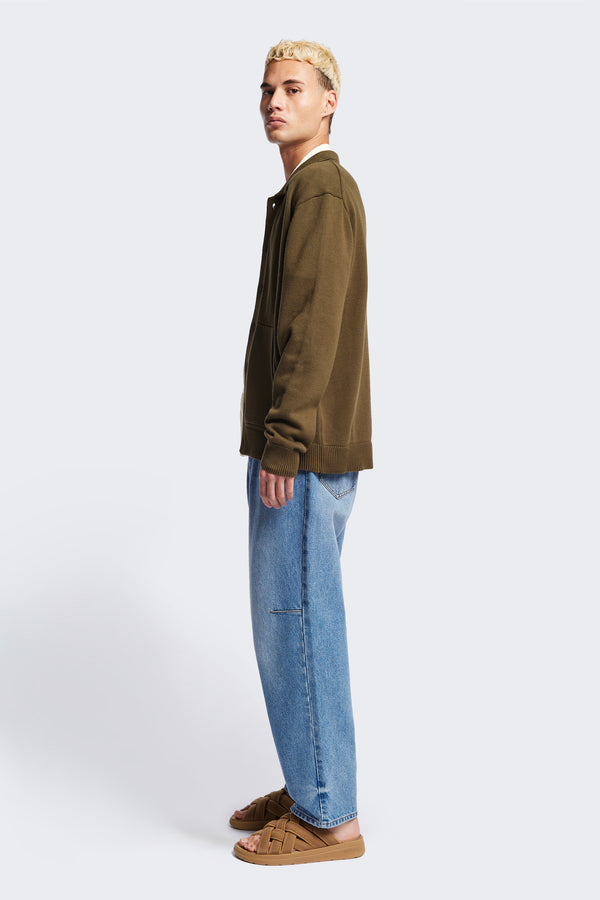 Anvil Collar Cardigan Olive