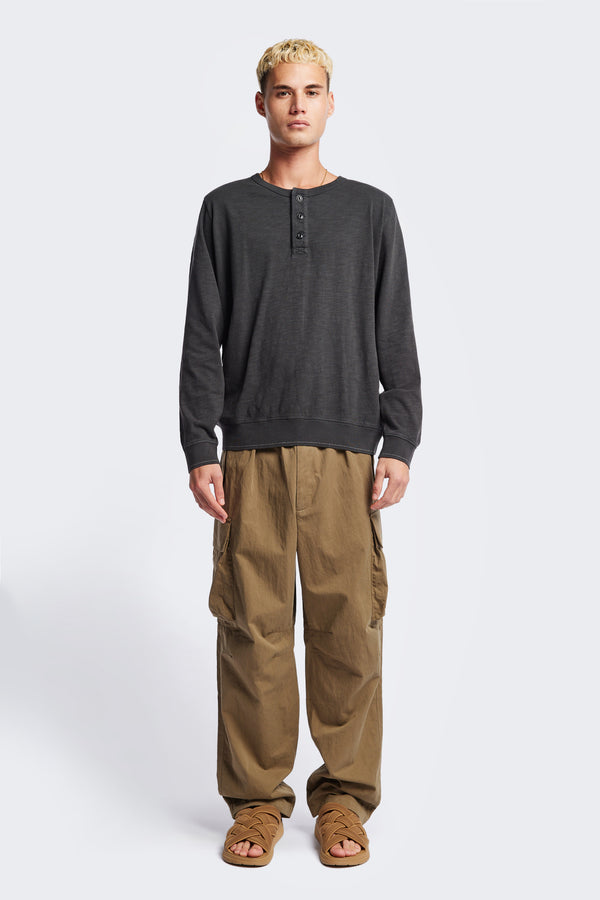 Mens Modulate Cargo Pant in Olive brown, front view 