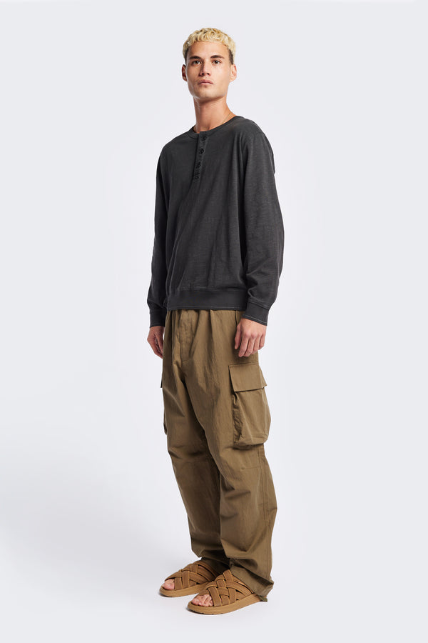 Mens Modulate Cargo Pant in Olive brown, front view 