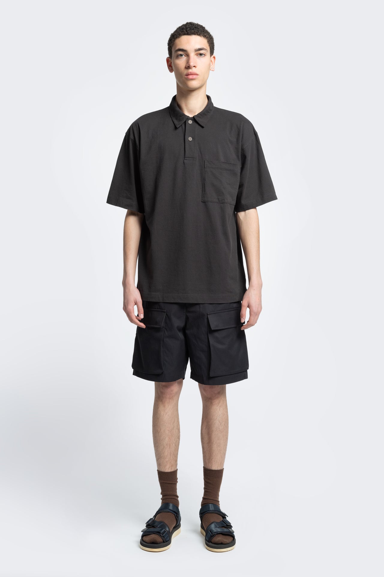 Black polo hotsell cargo shorts