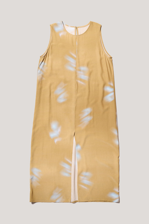 Pennon Dress Sand/Turquoise