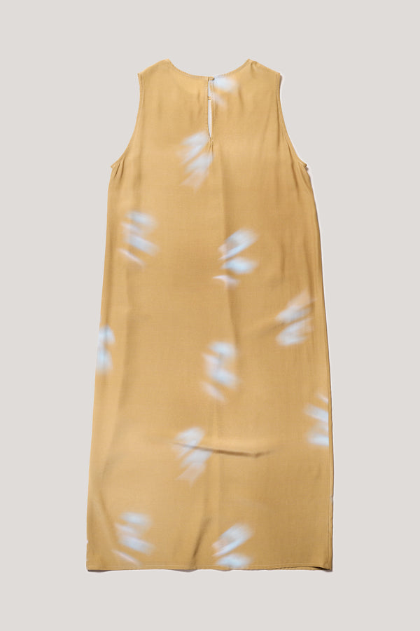 Pennon Dress Sand/Turquoise