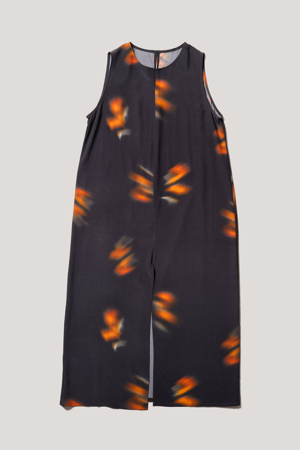 Pennon Dress Black/Orange