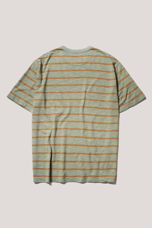 Vocation Tee Olive/Tan Stripe