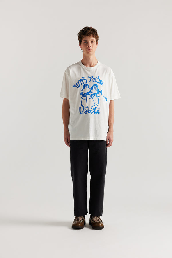 Men's Tutti Felice Print Tee Off White