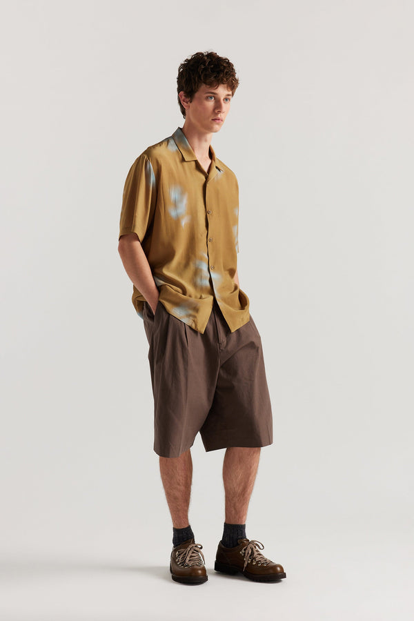 Wing Print Shirt Sand/Turquoise