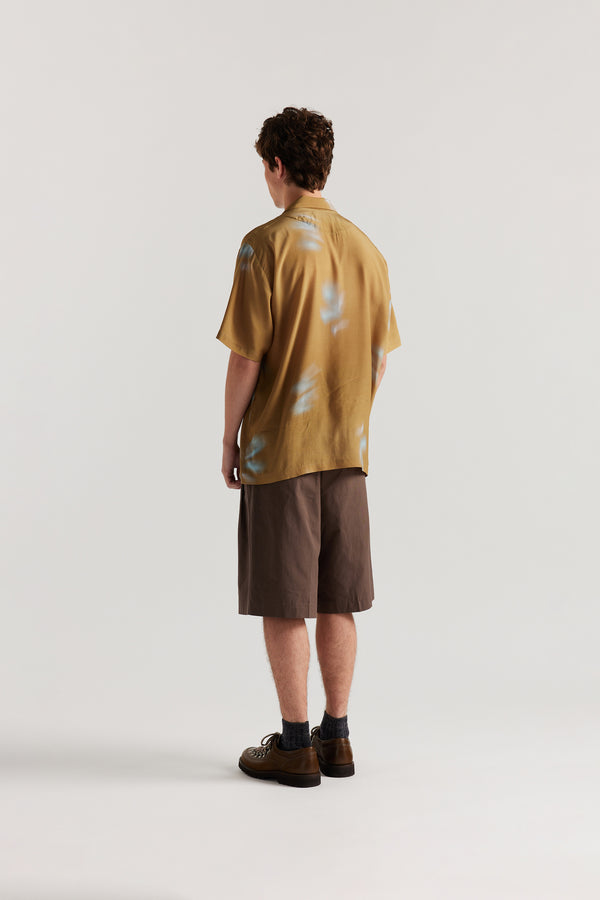 Wing Print Shirt Sand/Turquoise