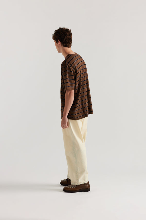 Vocation Tee Brown/Black/Lilac Stripe