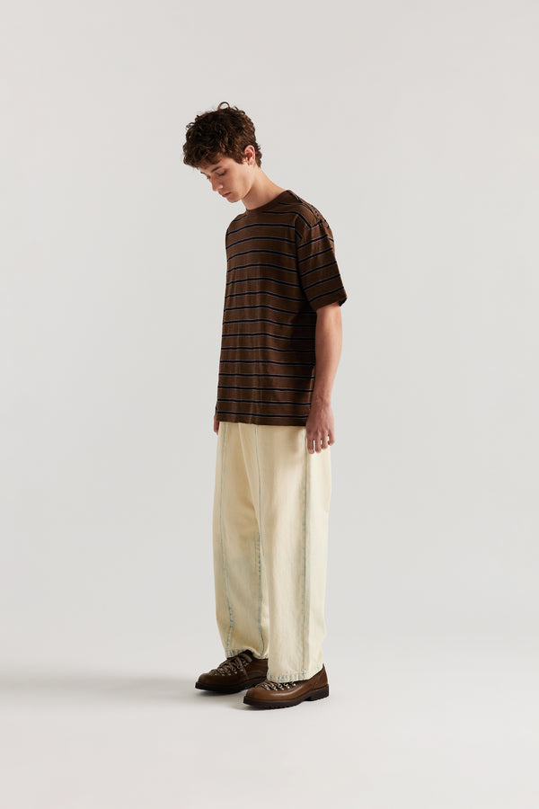 Vocation Tee Brown/Black/Lilac Stripe