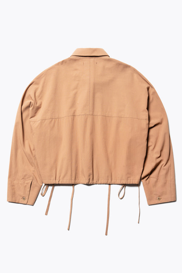 Dusk Crop Shirt Toffee Brown