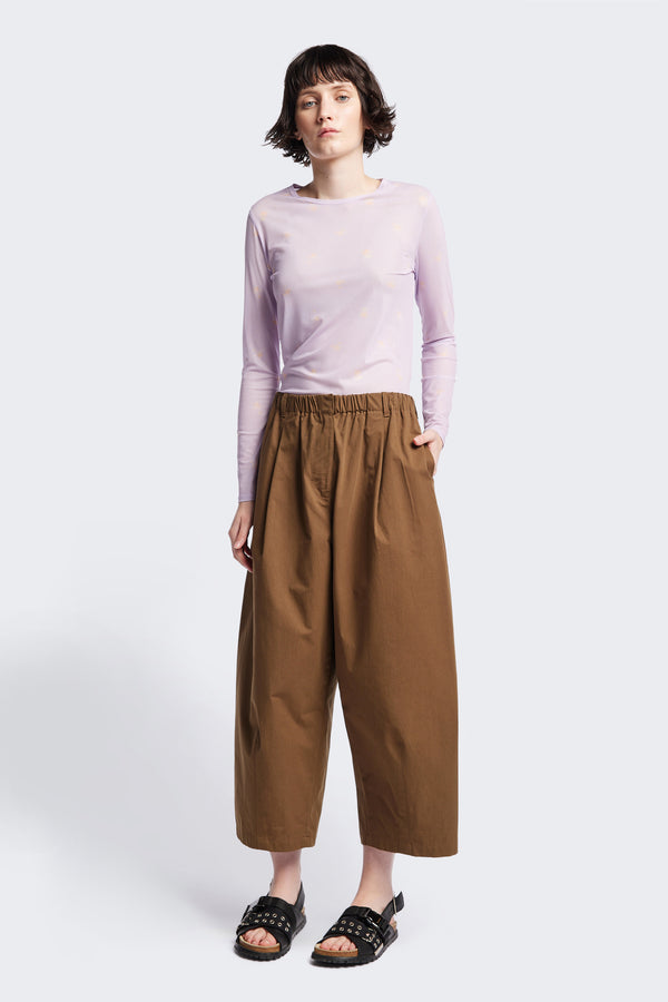 Factor Pleat Pant Brown