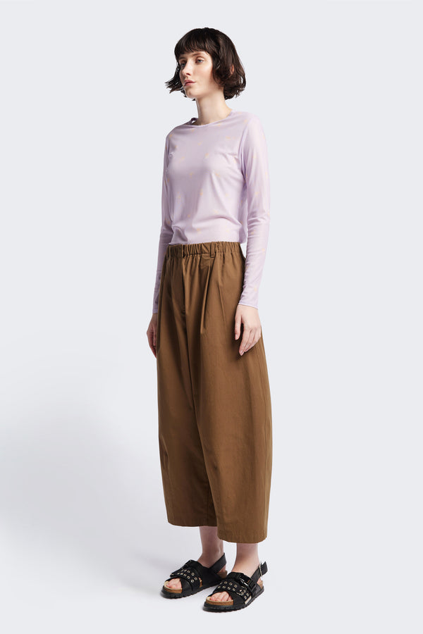 Factor Pleat Pant Brown