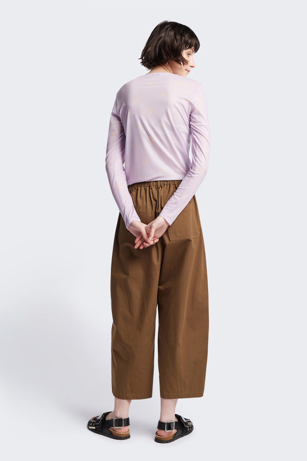 Factor Pleat Pant Brown