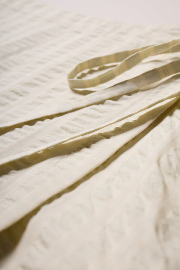 Hara Wrap Skirt Butter Check