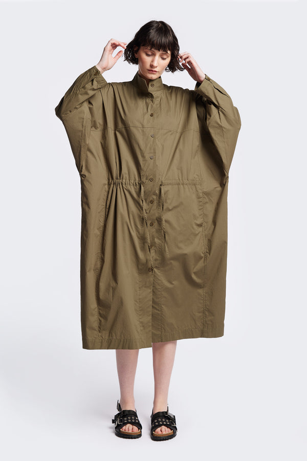 Iberia Dress Olive Brown