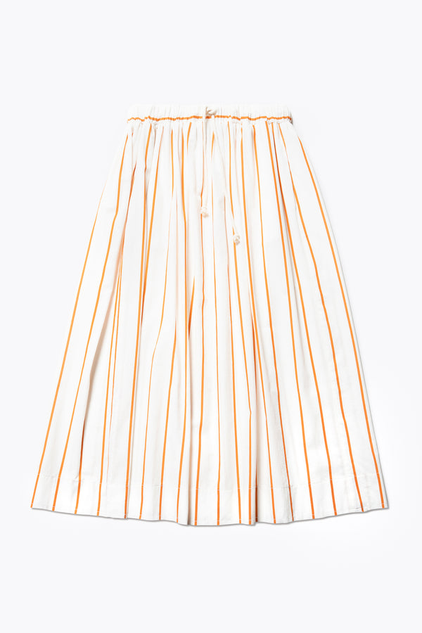 Interlude Skirt Burnt Orange Stripe