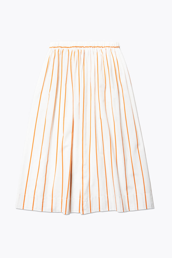 Interlude Skirt Burnt Orange Stripe