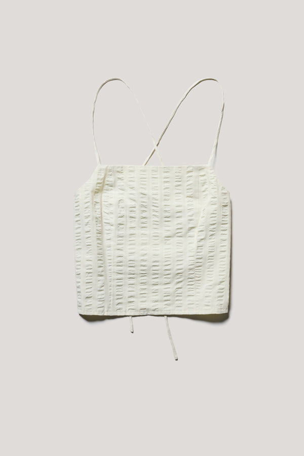 Invoke Strappy Singlet Butter Check