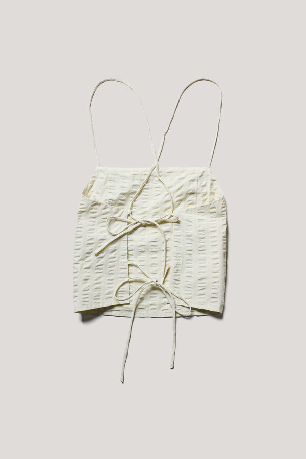 Invoke Strappy Singlet Butter Check