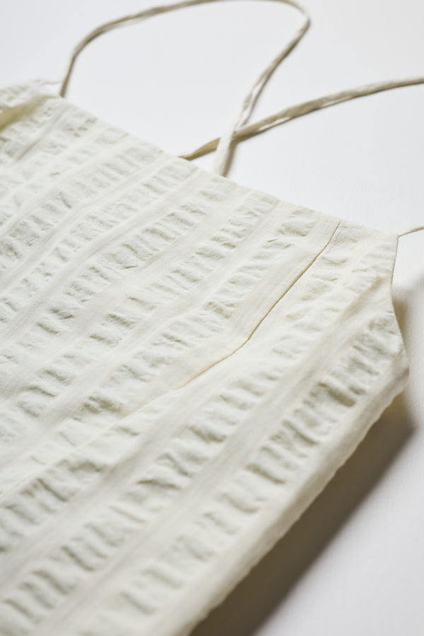 Invoke Strappy Singlet Butter Check