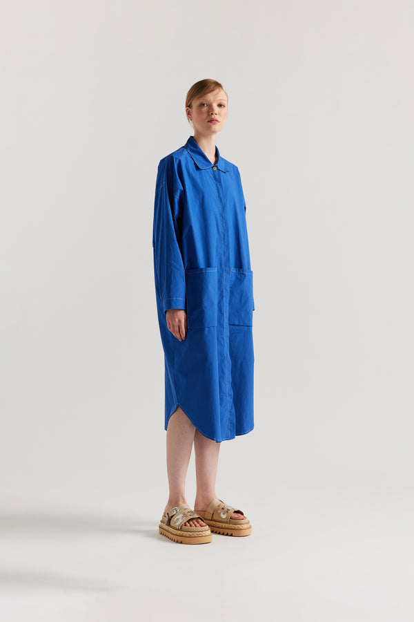 Journey Shirt Dress Cobalt Blue