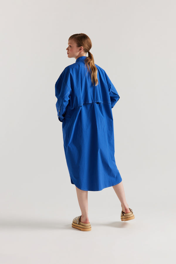 Journey Shirt Dress Cobalt Blue