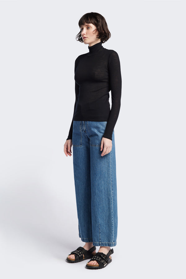 Layer Turtleneck Black