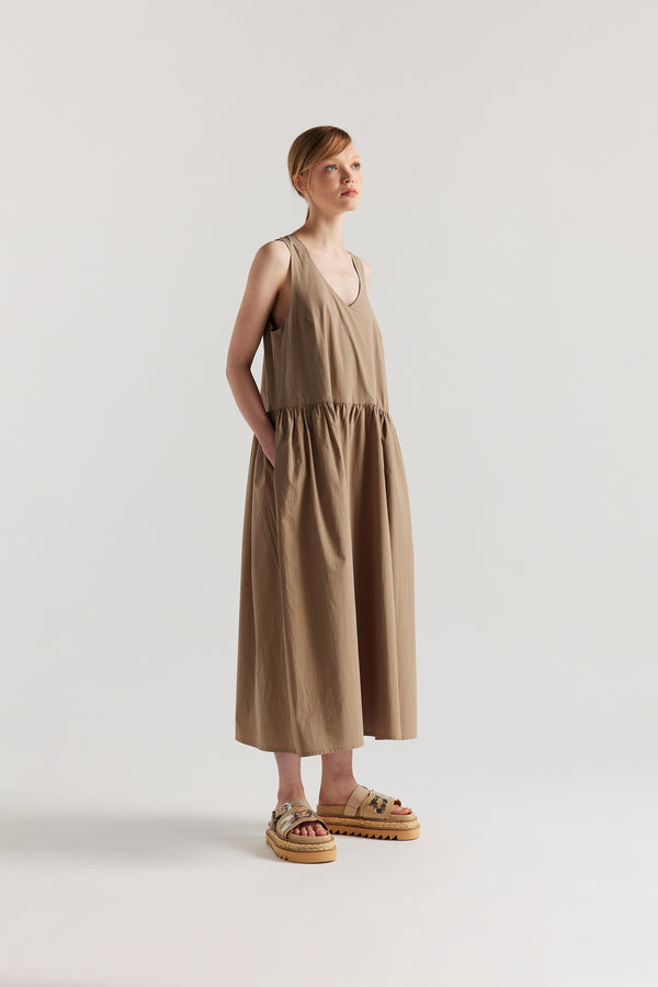 Nilas Dress Taupe