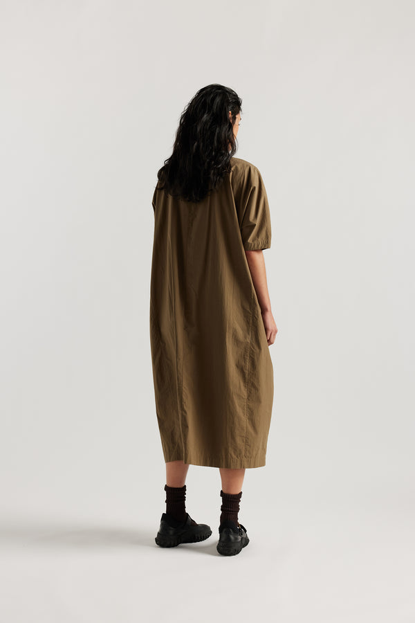 Pensive Embroidered Dress Olive
