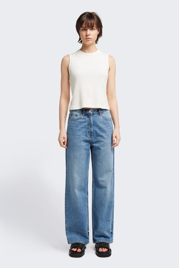 Temple Jean Mid Blue Fade