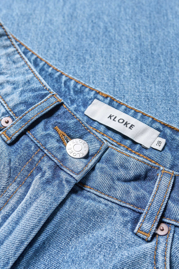 Temple Jean Mid Blue Fade