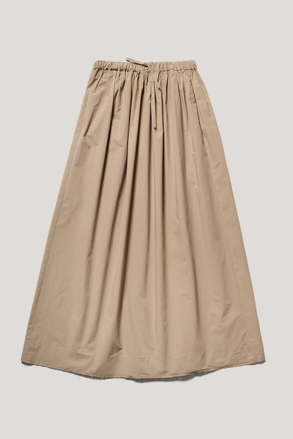 Tempo Gathered Skirt Taupe