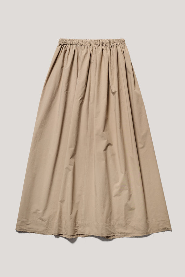 Tempo Gathered Skirt Taupe