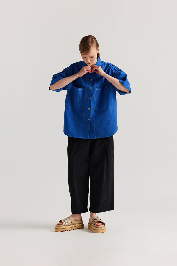 Tumult Shirt Cobalt Blue