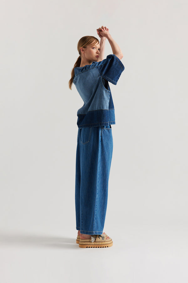 Norton Top Dark Blue/Mid Blue Fade