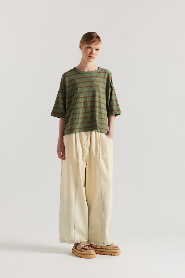 Uproar Denim Pant Mid Blue Fade w/ Ecru Tint