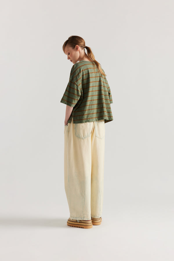 Uproar Denim Pant Mid Blue Fade w/ Ecru Tint