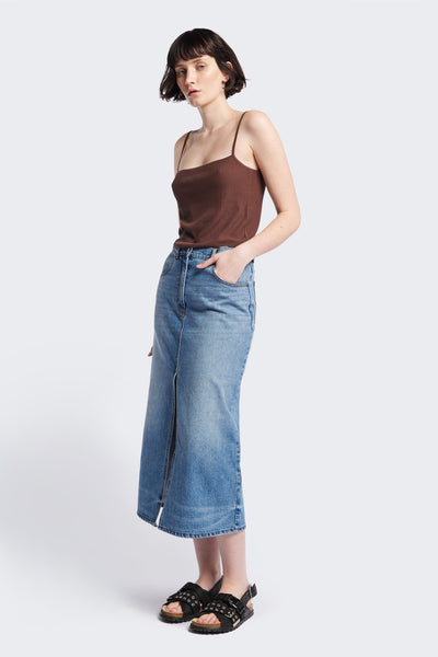 スカート Vintage Vivaldi blue denim pencil skirt Vintage Vivaldi blue denim pencil skirt