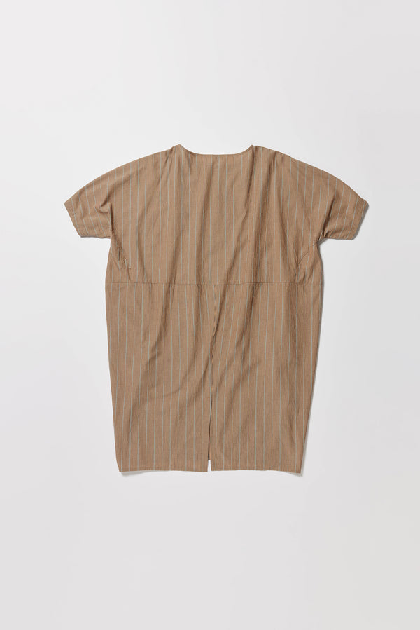 Yielding Dress Clay Stripe