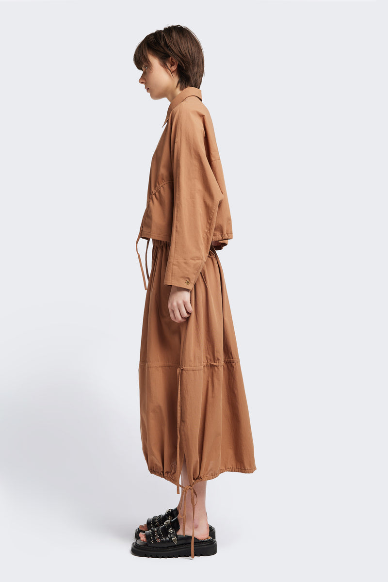 Kloke Bowed Stripe Skirt - Ochre